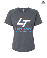 Loyalsock HS Football Stacked - Womens Adidas Performance Shirt