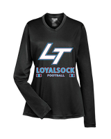 Loyalsock HS Football Stacked - Womens Performance Longsleeve