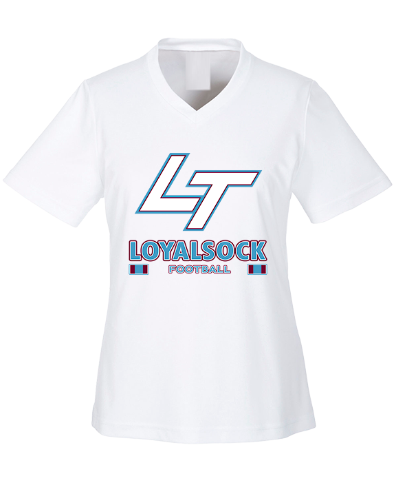 Loyalsock HS Football Stacked - Womens Performance Shirt