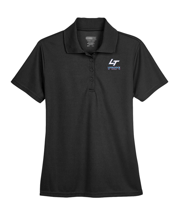 Loyalsock HS Football Stacked - Womens Polo