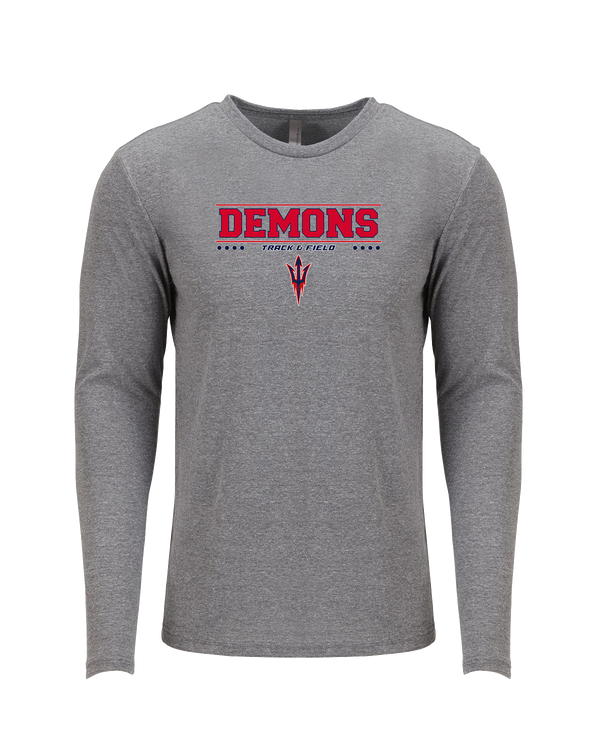 Lugoff Elgin HS Track & Field Border - Tri Blend Long Sleeve