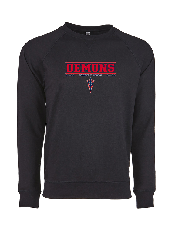 Lugoff Elgin HS Track & Field Border - Crewneck Sweatshirt