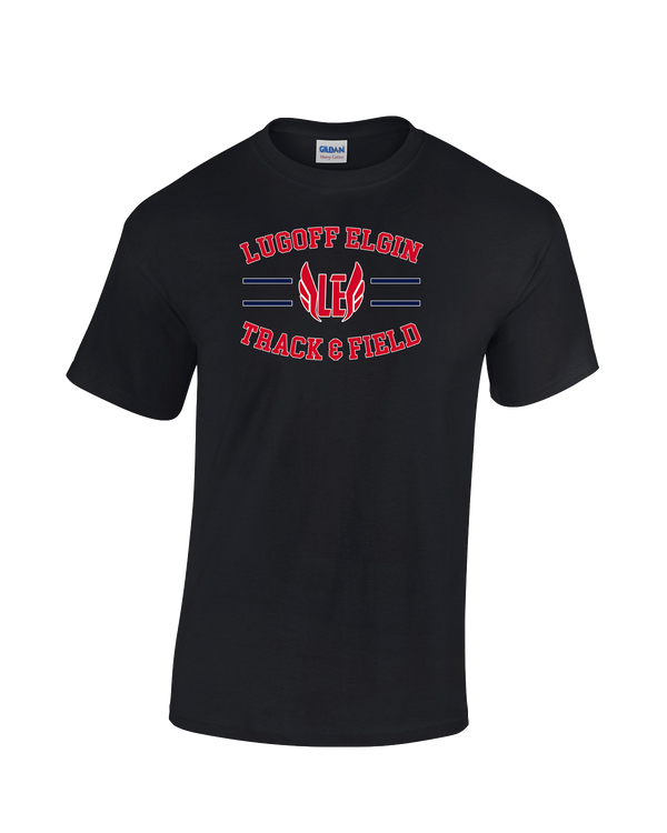 Lugoff Elgin HS Track & Field Curve - Cotton T-Shirt