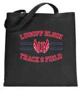 Lugoff Elgin HS Track & Field Curve - Tote Bag