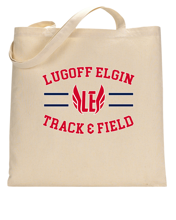 Lugoff Elgin HS Track & Field Curve - Tote Bag