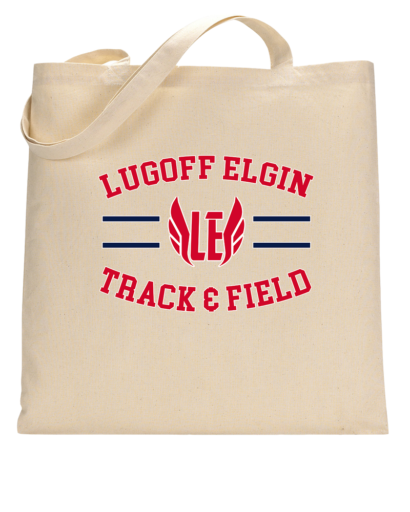 Lugoff Elgin HS Track & Field Curve - Tote Bag