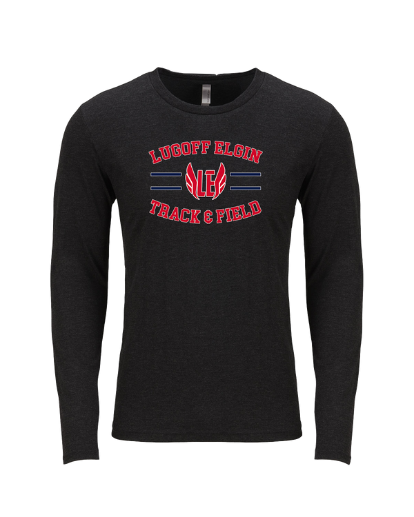 Lugoff Elgin HS Track & Field Curve - Tri Blend Long Sleeve