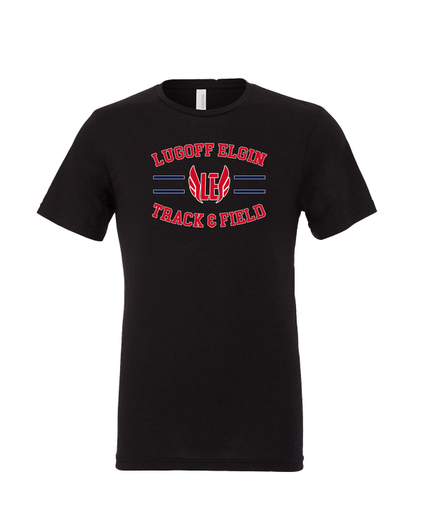 Lugoff Elgin HS Track & Field Curve - Mens Tri Blend Shirt