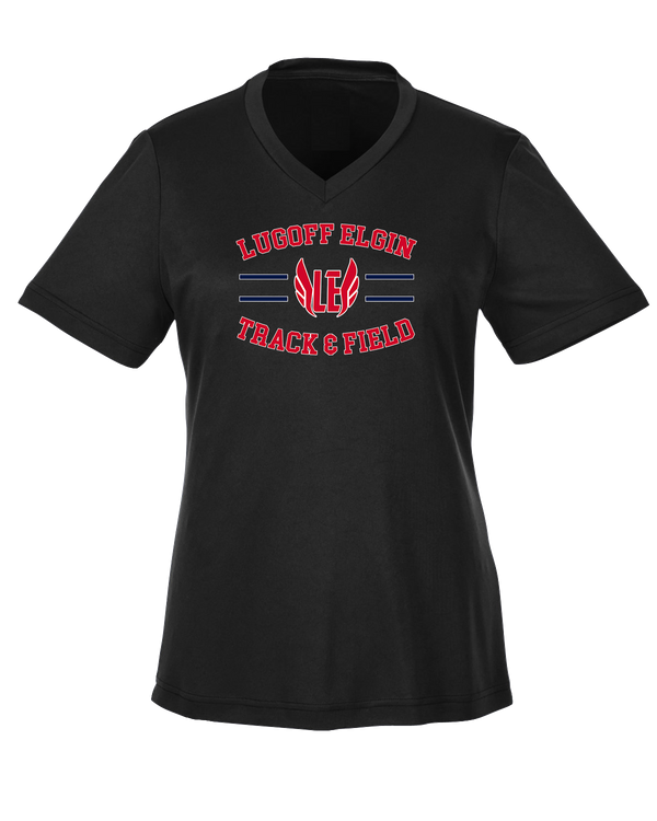 Lugoff Elgin HS Track & Field Curve - Womens Performance Shirt