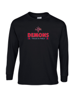 Lugoff Elgin HS Track & Field Stacked - Mens Cotton Long Sleeve