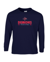 Lugoff Elgin HS Track & Field Stacked - Mens Cotton Long Sleeve