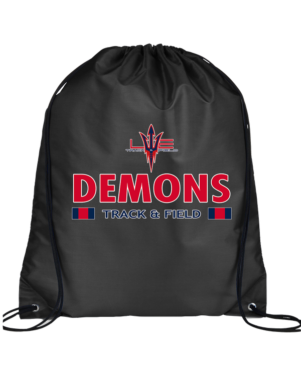 Lugoff Elgin HS Track & Field Stacked - Drawstring Bag