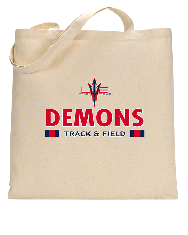 Lugoff Elgin HS Track & Field Stacked - Tote Bag