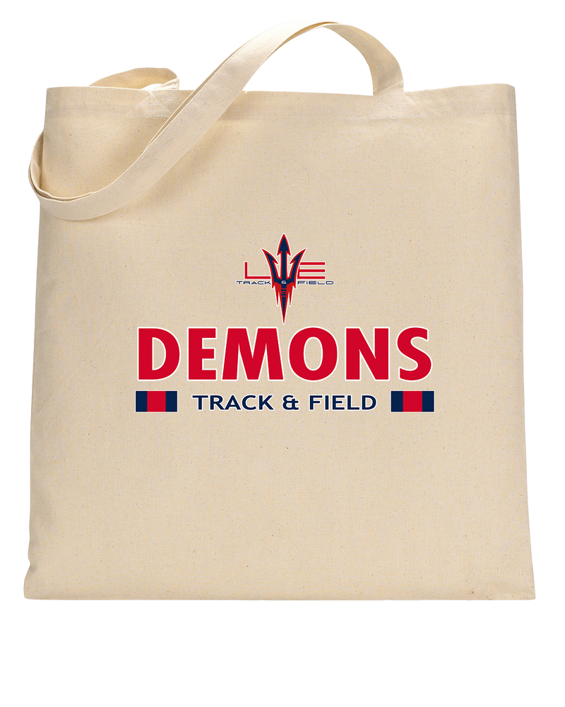 Lugoff Elgin HS Track & Field Stacked - Tote Bag