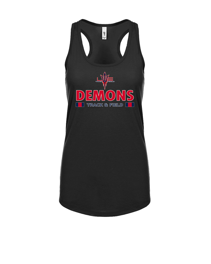Lugoff Elgin HS Track & Field Stacked - Womens Tank Top
