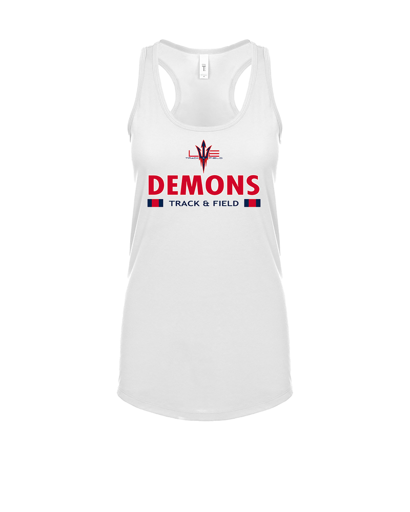 Lugoff Elgin HS Track & Field Stacked - Womens Tank Top