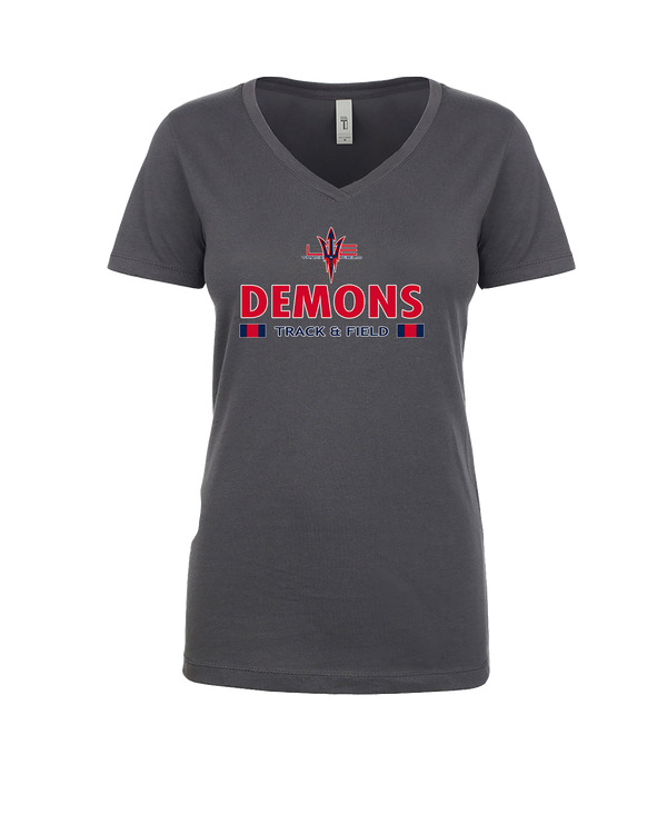 Lugoff Elgin HS Track & Field Stacked - Womens V-Neck