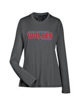 MLK HS Football Bold - Womens Performance Long Sleeve