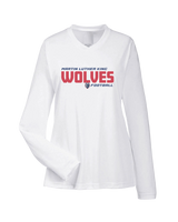 MLK HS Football Bold - Womens Performance Long Sleeve