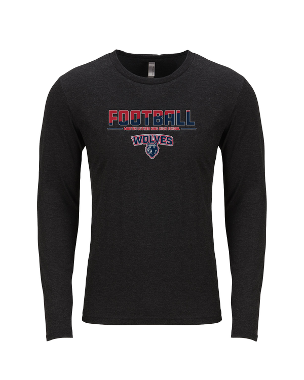 MLK HS Football Cut - Tri Blend Long Sleeve