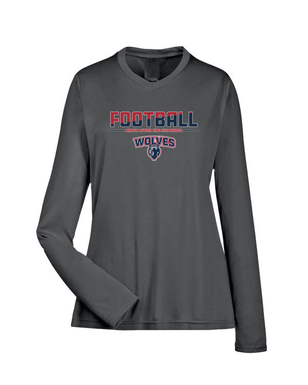 MLK HS Football Cut - Womens Performance Long Sleeve