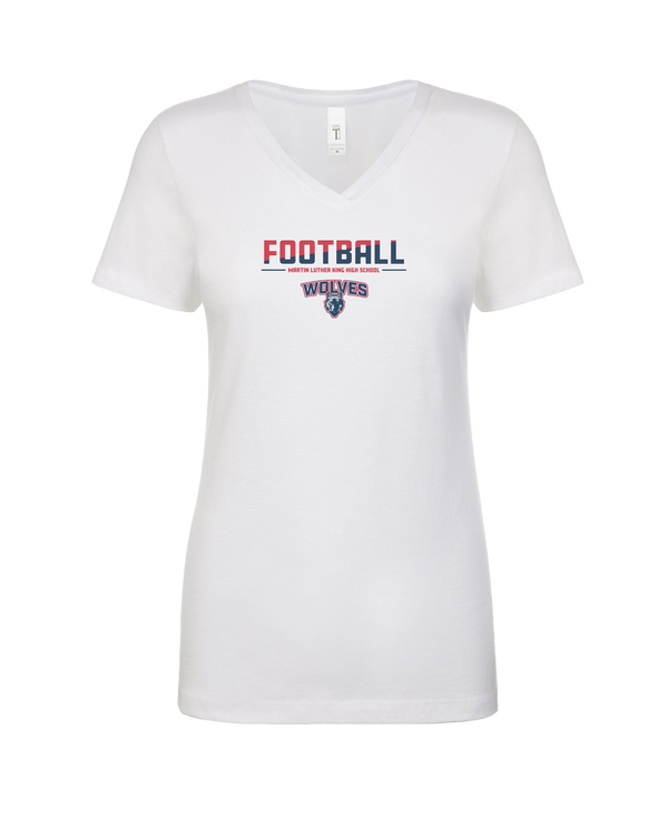 MLK HS Football Cut - Womens V-Neck