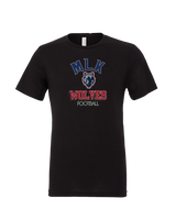 MLK HS Football Shadow - Mens Tri Blend Shirt