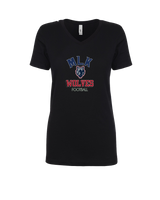 MLK HS Football Shadow - Womens V-Neck