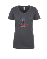 MLK HS Football Shadow - Womens V-Neck