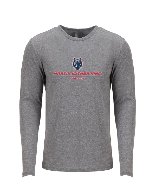 MLK HS Football Split - Tri Blend Long Sleeve