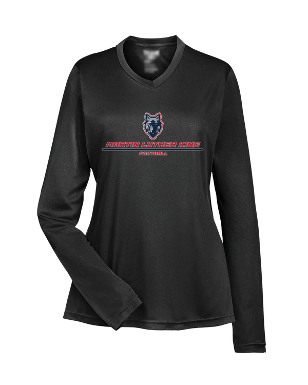 MLK HS Football Split - Womens Performance Long Sleeve