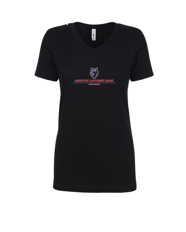 MLK HS Football Split - Womens V-Neck