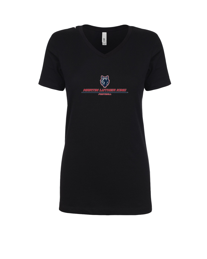 MLK HS Football Split - Womens V-Neck