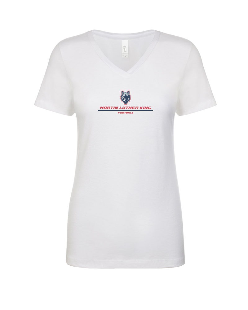 MLK HS Football Split - Womens V-Neck