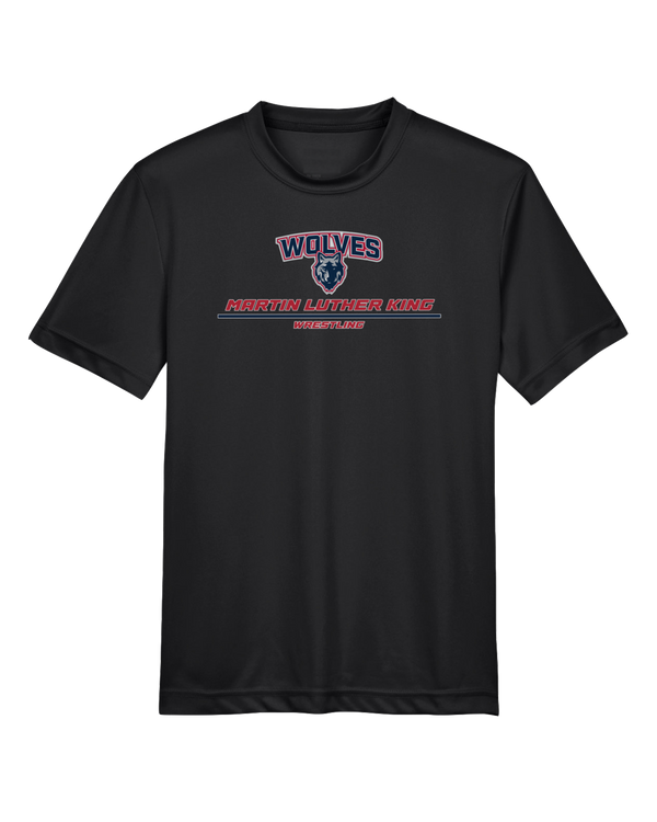 MLK HS  Wrestling Split - Youth Performance T-Shirt