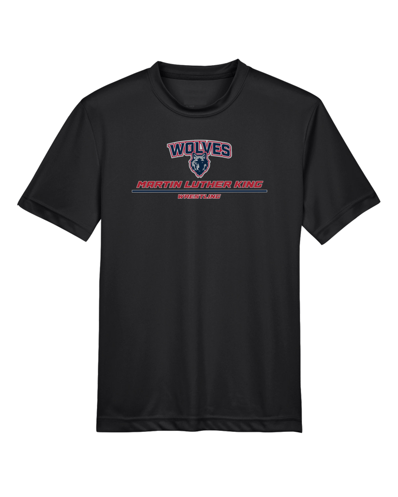 MLK HS  Wrestling Split - Youth Performance T-Shirt