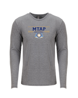 More Than Athletics Prep School Basketball MTAP Border - Tri Blend Long Sleeve