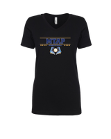 More Than Athletics Prep School Basketball MTAP Border - Womens V-Neck