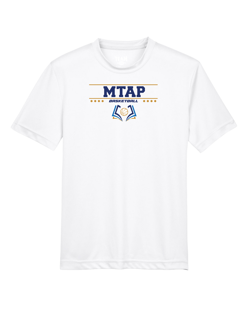 More Than Athletics Prep School Basketball MTAP Border - Youth Performance T-Shirt
