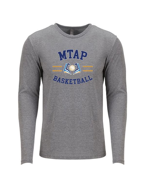 More Than Athletics Prep School Basketball MTAP Curve - Tri Blend Long Sleeve