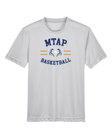 More Than Athletics Prep School Basketball MTAP Curve - Youth Performance T-Shirt