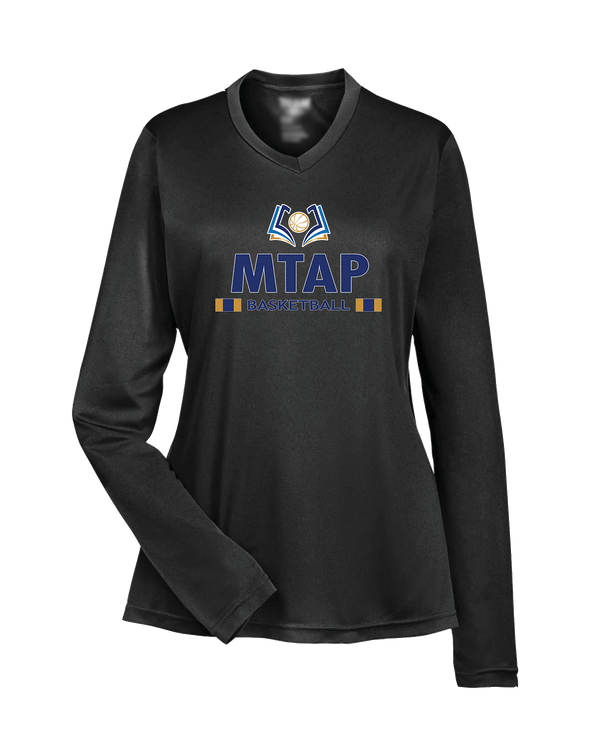 More Than Athletics Prep School Basketball MTAP Stacked - Womens Performance Long Sleeve