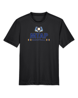 More Than Athletics Prep School Basketball MTAP Stacked - Youth Performance T-Shirt