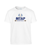 More Than Athletics Prep School Basketball MTAP Stacked - Youth T-Shirt