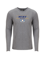 More Than Athletics Prep School Basketball MTAY Border - Tri Blend Long Sleeve