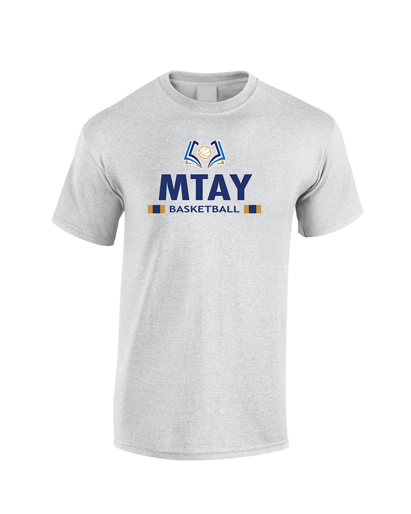 More Than Athletics Prep School Basketball MTAY Stacked - Cotton T-Shirt