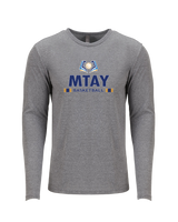 More Than Athletics Prep School Basketball MTAY Stacked - Tri Blend Long Sleeve