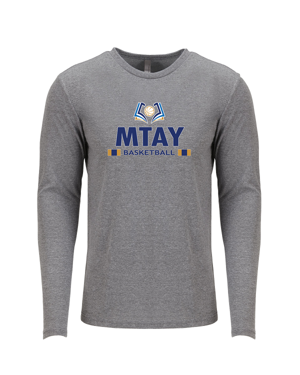 More Than Athletics Prep School Basketball MTAY Stacked - Tri Blend Long Sleeve