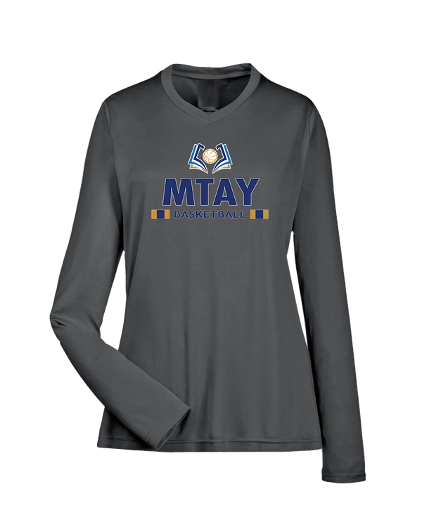 More Than Athletics Prep School Basketball MTAY Stacked - Womens Performance Long Sleeve