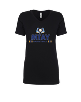 More Than Athletics Prep School Basketball MTAY Stacked - Womens V-Neck